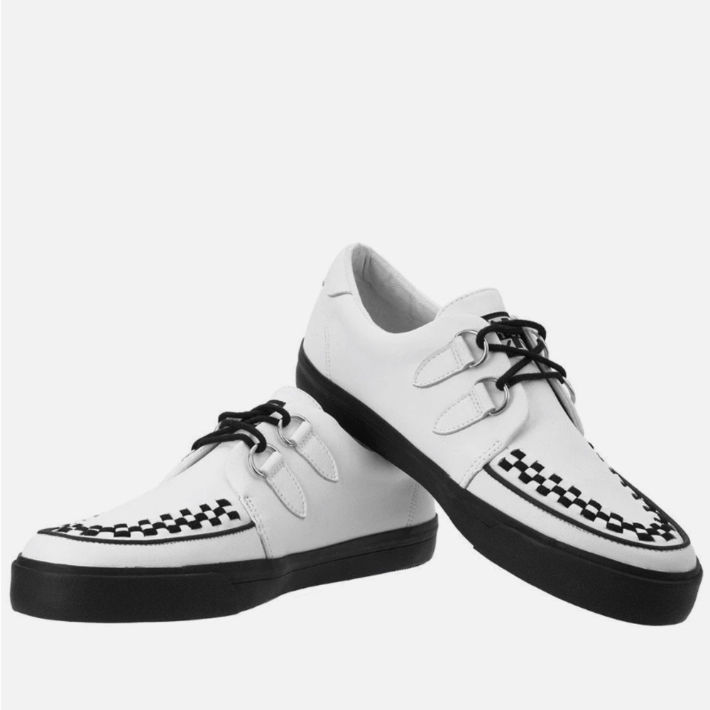 T.U.K. Cleepa White Leather